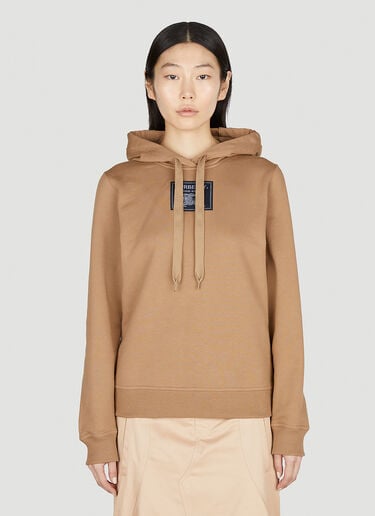 徽标贴饰连帽运动衫 Burberry 徽标贴饰连帽运动衫 驼 bur0252007