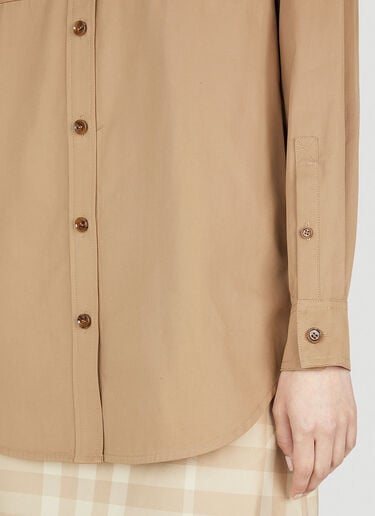 Paola Label Shirt Burberry Paola Label Shirt Beige bur0252009