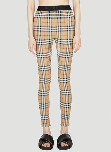 Burberry 체크 레깅스 베이지 bur0252067