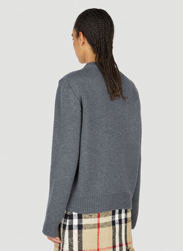 Burberry 橡树叶纹章毛衣 深灰色 bur0253019
