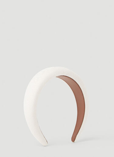 Burberry Debossed Logo Headband White bur0253077