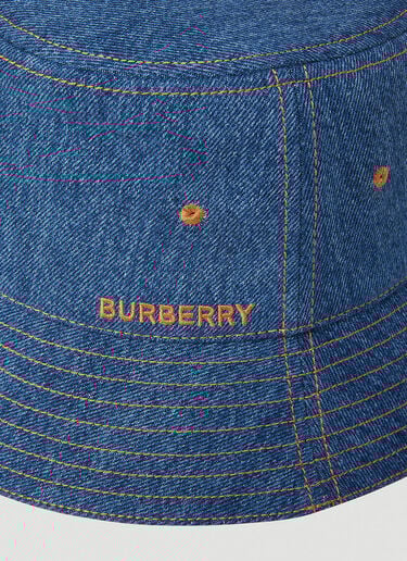 Burberry Denim Bucket Hat Blue bur0253078