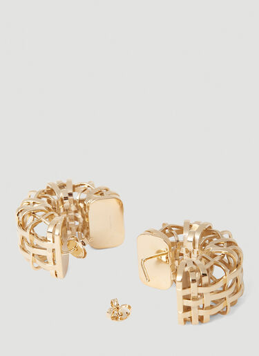 Open Cage Earrings Burberry Open Cage Earrings Gold bur0253081