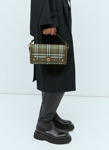 Burberry 상단 손잡이 Note 핸드백 그린 bur0254002