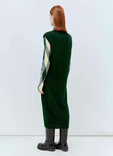 Argyle Wool Vest Dress Burberry Argyle Wool Vest Dress Green bur0255030