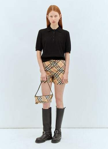 Check Mini Shoulder Bag Burberry Check Mini Shoulder Bag Beige bur0257026