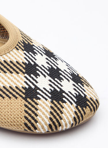 Burberry 체크 니트 베이비 발레리나 베이지 bur0258020