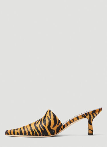 by FAR Cynthia Tiger Mules Brown byf0243023