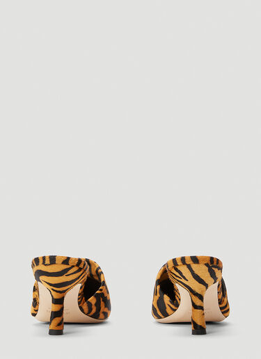 by FAR Cynthia Tiger Mules Brown byf0243023