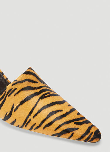 by FAR Cynthia Tiger Mules Brown byf0243023