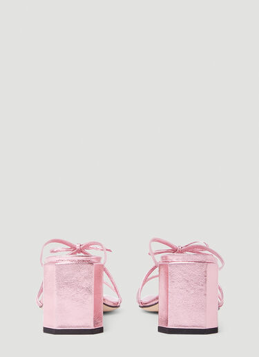 June Metallic Open Toe Sandals BY FAR June Metallic Open Toe Sandals Pink byf0252023