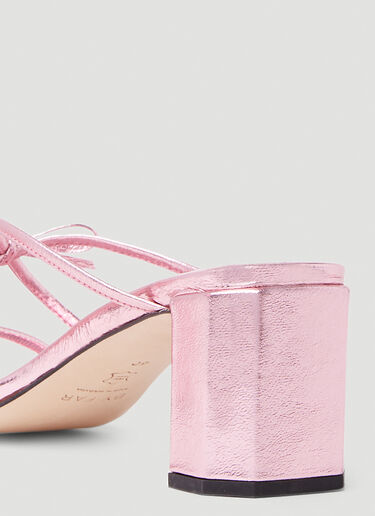 June Metallic Open Toe Sandals BY FAR June Metallic Open Toe Sandals Pink byf0252023