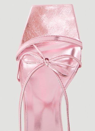 June Metallic Open Toe Sandals BY FAR June Metallic Open Toe Sandals Pink byf0252023
