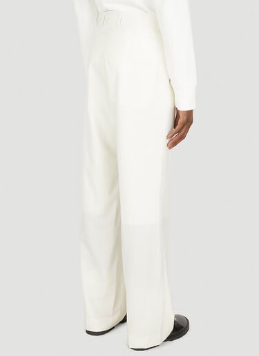 Casablanca Tailored Wide Leg Pants White cbl0147007