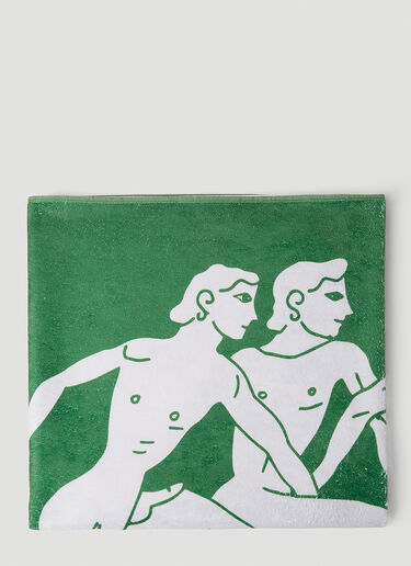 Running From Love Towel Carne Bollente Running From Love Towel Green cbn0352011
