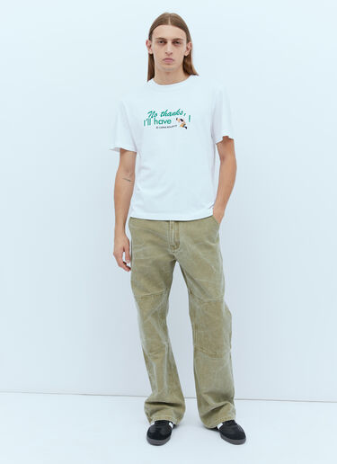 No Thanks T-Shirt Carne Bollente No Thanks T-Shirt White cbn0354003
