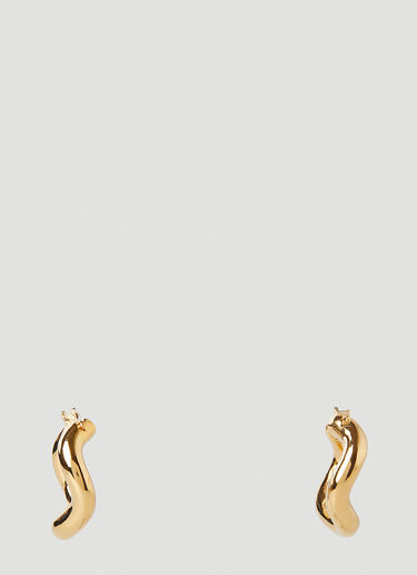 Wave Hoop Earrings Charlotte CHESNAIS Wave Hoop Earrings Gold ccn0246012