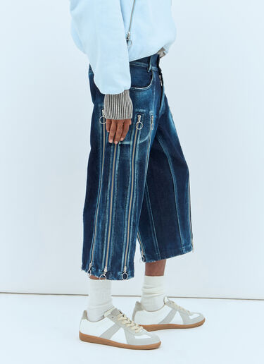 Adjustable-Fit Zip Shorts Charlie Constantinou Adjustable-Fit Zip Shorts Blue cco0156005