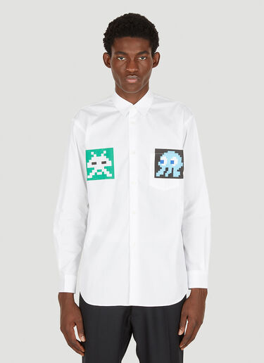 Comme des Garçons SHIRT 인베이더 셔츠 화이트 cdg0150001