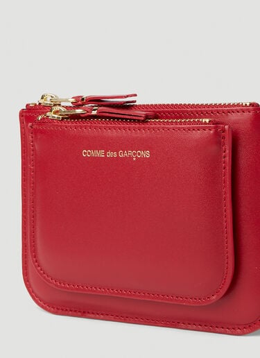 烫金徽标小号口袋钱包 Comme des Garçons Wallet 烫金徽标小号口袋钱包 红色 cdw0351006