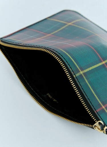 Lenticular Tartan Large Pouch Comme des Garçons Wallet Lenticular Tartan Large Pouch Multicolour cdw0355004