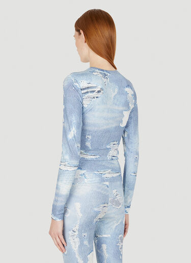 Abime Denim Effect Long Sleeve Top 032C Abime Denim Effect Long Sleeve Top Blue cee0248006