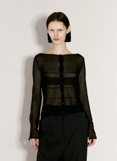032C Trompe L'oeil Cardigan Black cee0255003