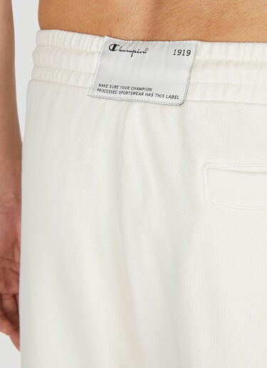Champion Logo Embroidery Track Pants Cream cha0152021