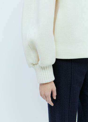 Collarless Fitted Jacket Chloé Collarless Fitted Jacket Cream chl0255001