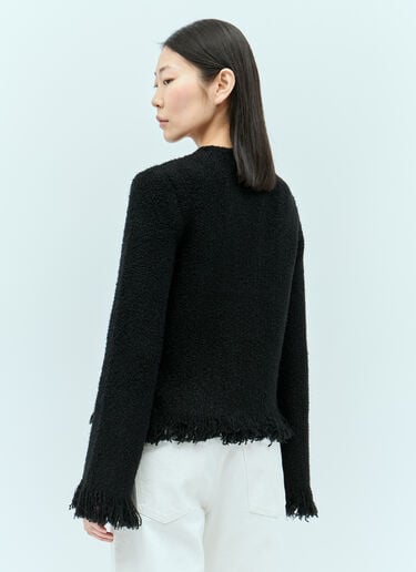 トップボタンノーカラー ショートジャケット Chloé トップボタンノーカラー ショートジャケット ブラック chl0255004