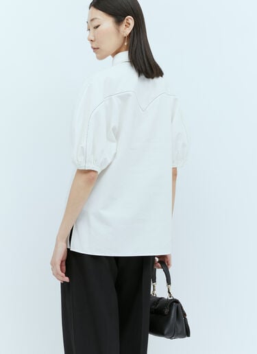 バルーンスリーブトップス Chloé バルーンスリーブトップス ホワイト chl0255013