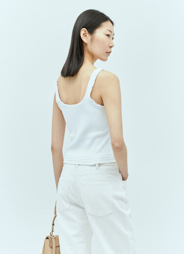 Chloé 쇼트 탱크탑 화이트 chl0255023