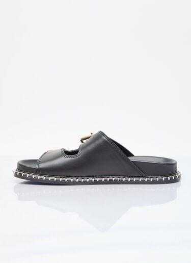 Rebecca Leather Slides Chloé Rebecca Leather Slides Black chl0255027