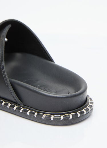 Rebecca Leather Slides Chloé Rebecca Leather Slides Black chl0255027