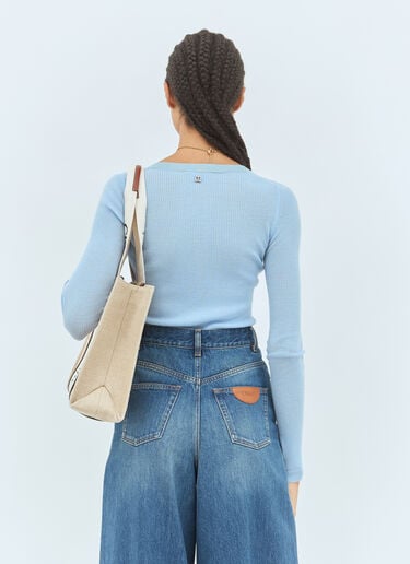 Chloé Medium Woody Tote Bag Beige chl0255056