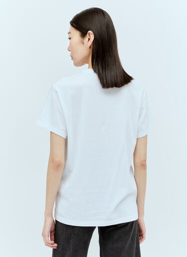 Logo Embroidery T-Shirt Chloé Logo Embroidery T-Shirt White chl0256002