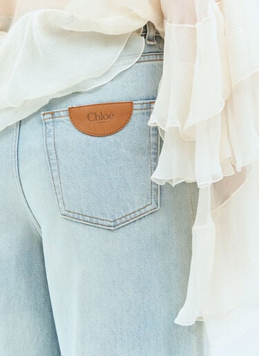 Chloé 阔腿牛仔裤 蓝色 chl0258001