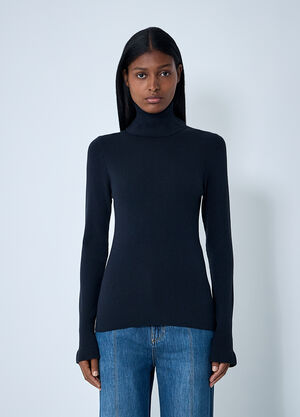 Chloé Wool-Blend Sweater Navy chl0261006