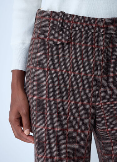 Wool Check Pants Chloé Wool Check Pants Brown chl0261007