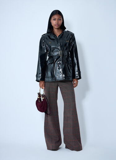 High-Shine Belted Jacket Chloé High-Shine Belted Jacket Black chl0261009