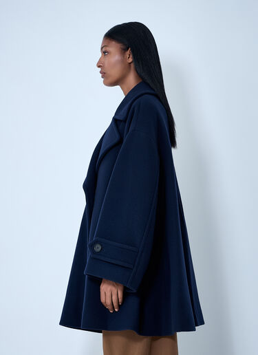 Double-Breasted Wool-Blend Coat Chloé Double-Breasted Wool-Blend Coat Navy chl0261011