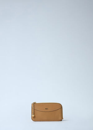 Chloé Leather Cardholder Beige chl0261039