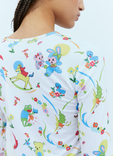 Sweet Neon Bear 平纹针织上衣 Chopova Lowena Sweet Neon Bear 平纹针织上衣 绿色 cho0254005