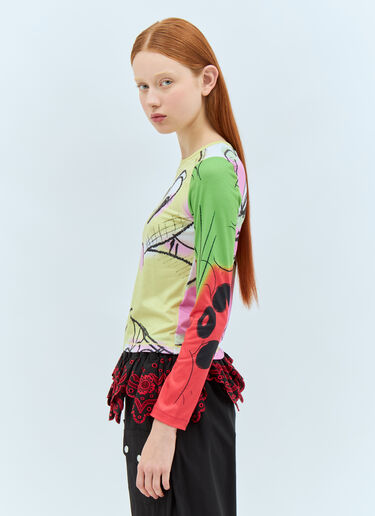 Fitted Printed Jersey Top Chopova Lowena Fitted Printed Jersey Top Multicolour cho0258004
