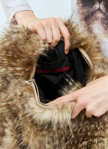 フェイクファー ショルダーバッグ Chopova Lowena フェイクファー ショルダーバッグ ブラウン cho0258011