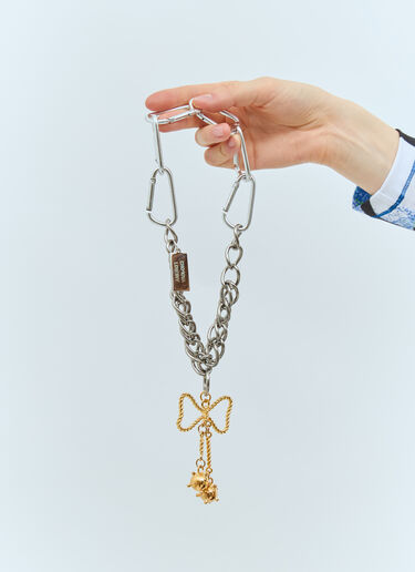 Bow-Embellished Pendant Necklace Chopova Lowena Bow-Embellished Pendant Necklace Silver cho0258012