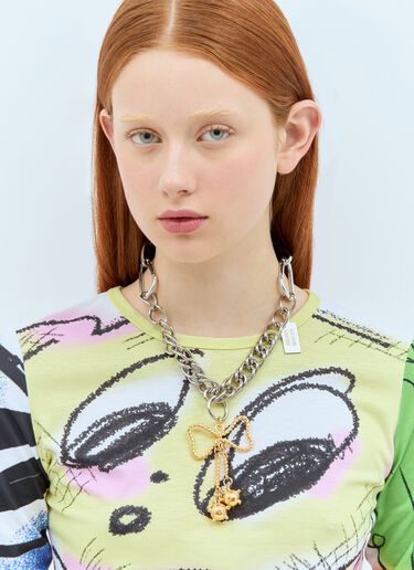 Bow-Embellished Pendant Necklace Chopova Lowena Bow-Embellished Pendant Necklace Silver cho0258012