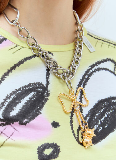 Bow-Embellished Pendant Necklace Chopova Lowena Bow-Embellished Pendant Necklace Silver cho0258012