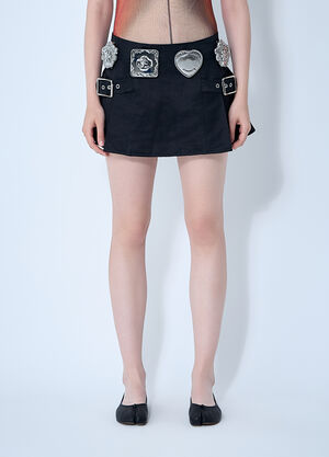 Chopova Lowena Biggity Mini Skirt Black cho0260007