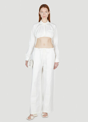 Panelled Pants Christopher Esber Panelled Pants White chr0252007